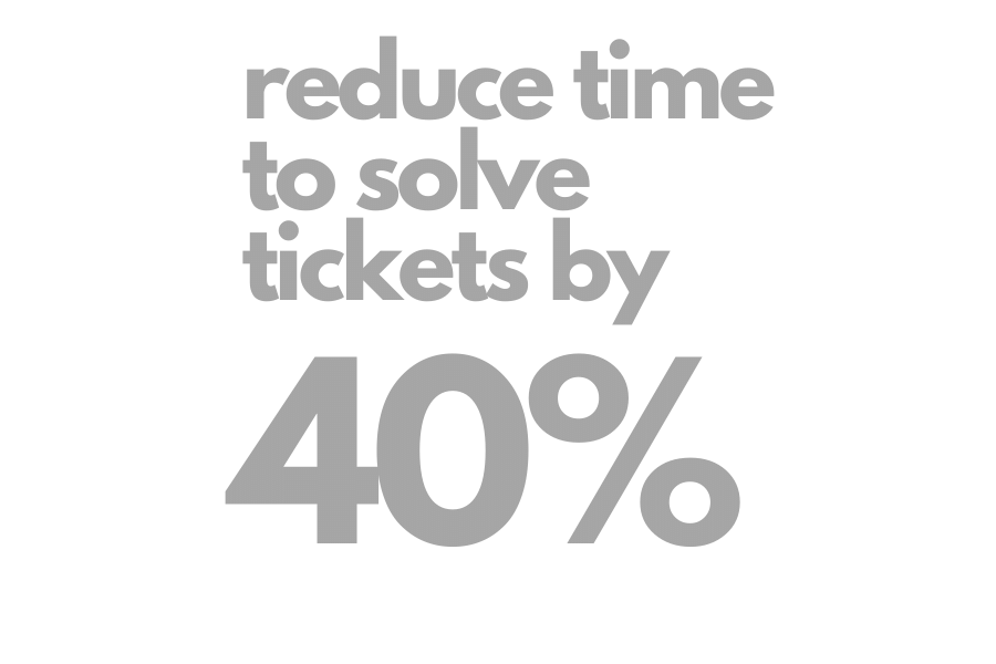reduce time to solve tickets 3